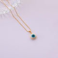 Minimal Evil Eye Pendant Necklace