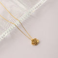 Dainty Rose Pendant Necklace
