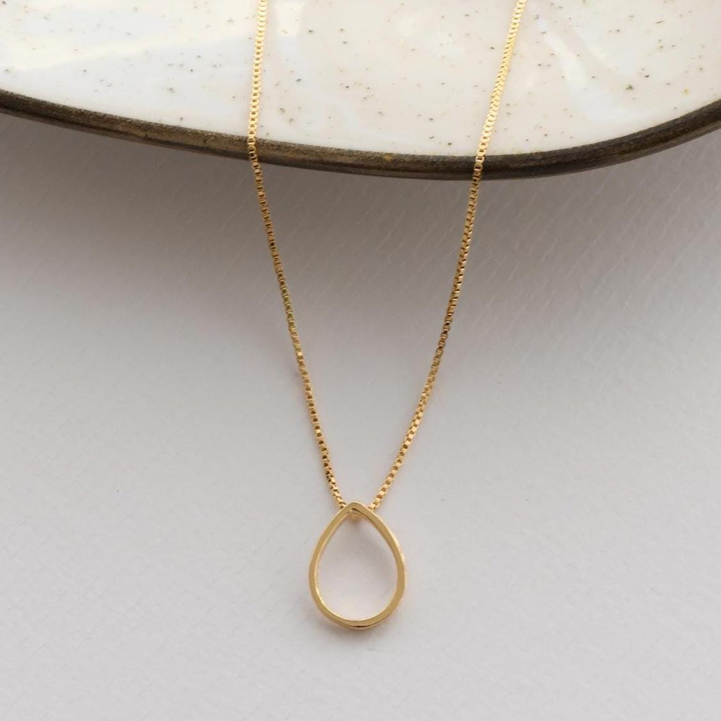 Open Teardrop Necklace