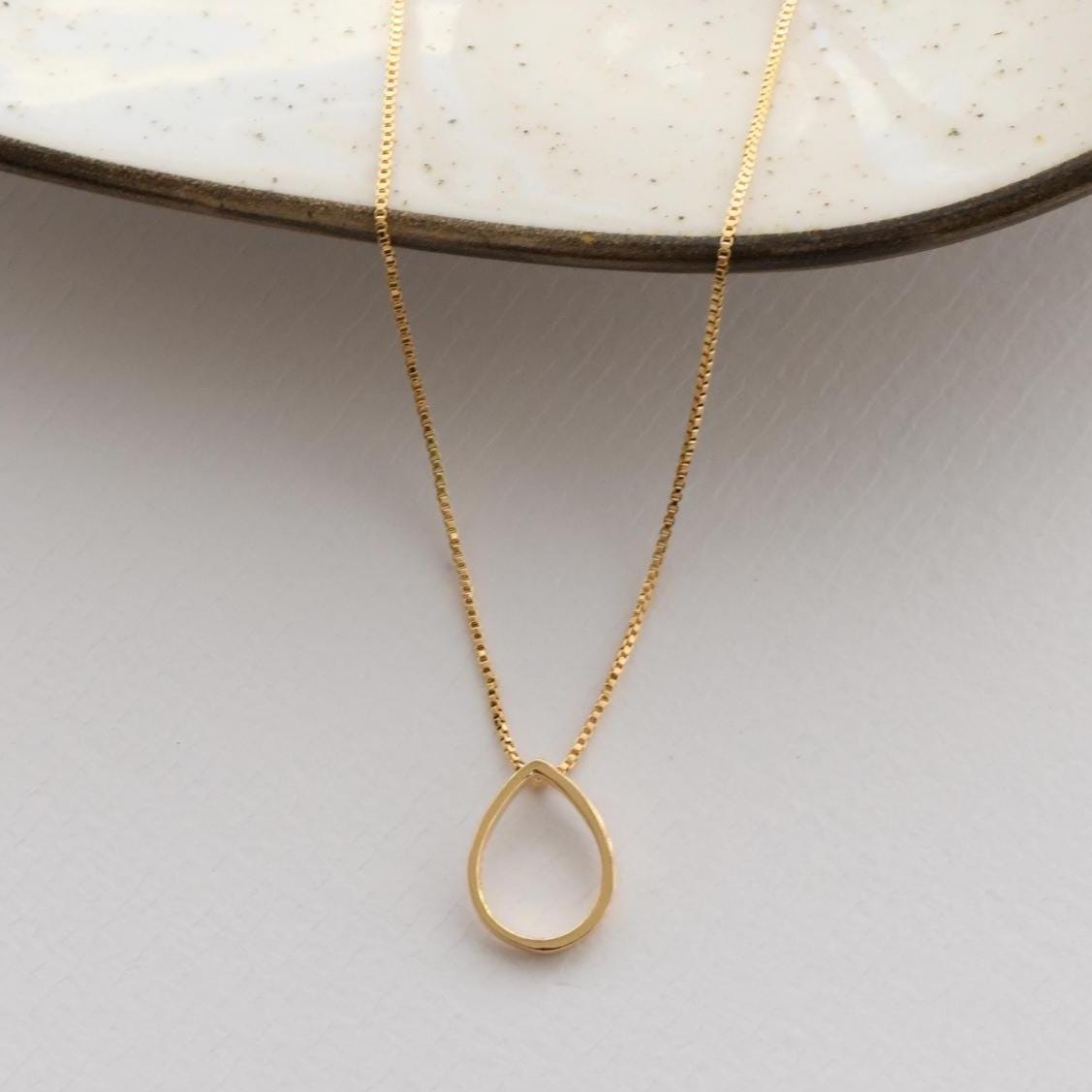 Open Teardrop Necklace