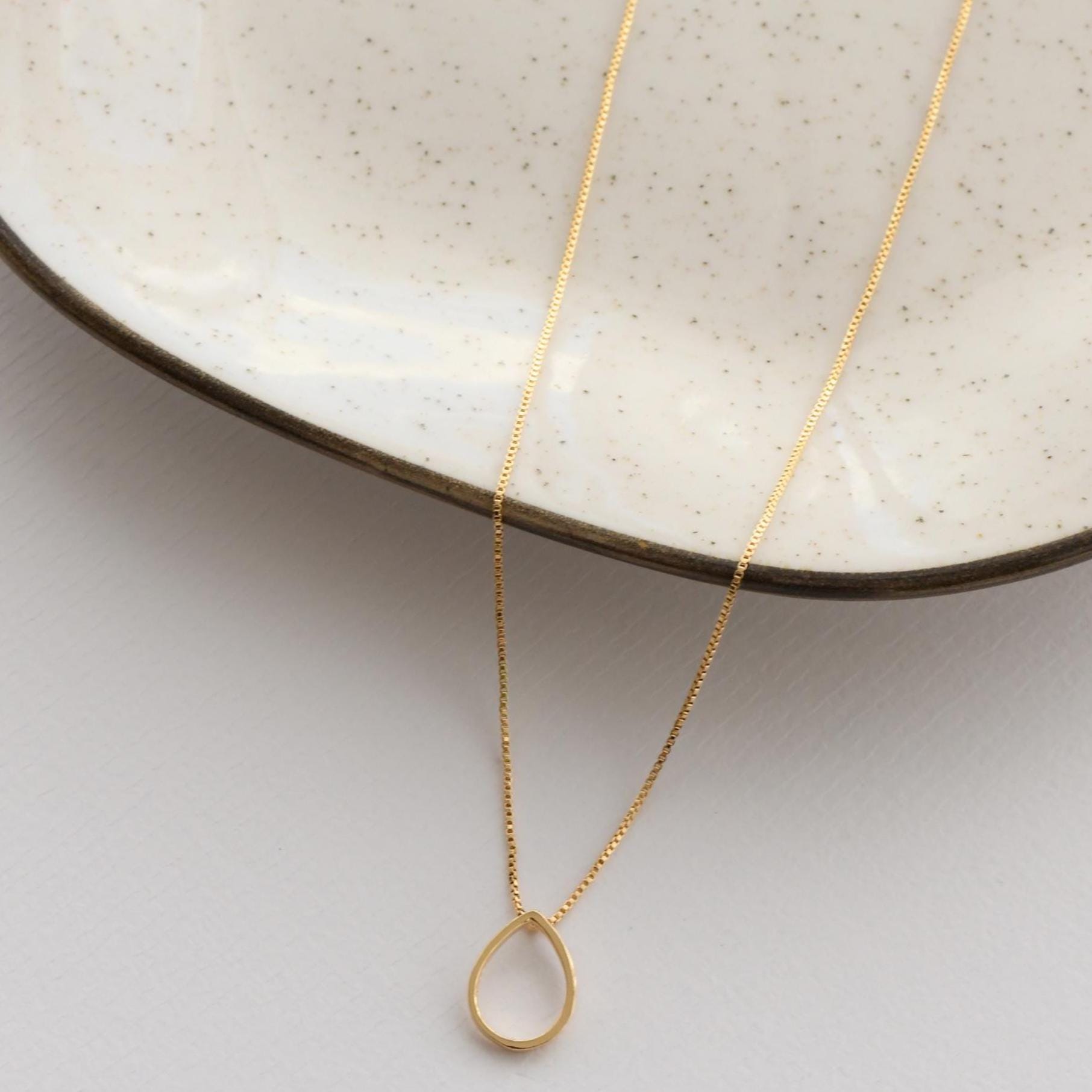 Open Teardrop Necklace