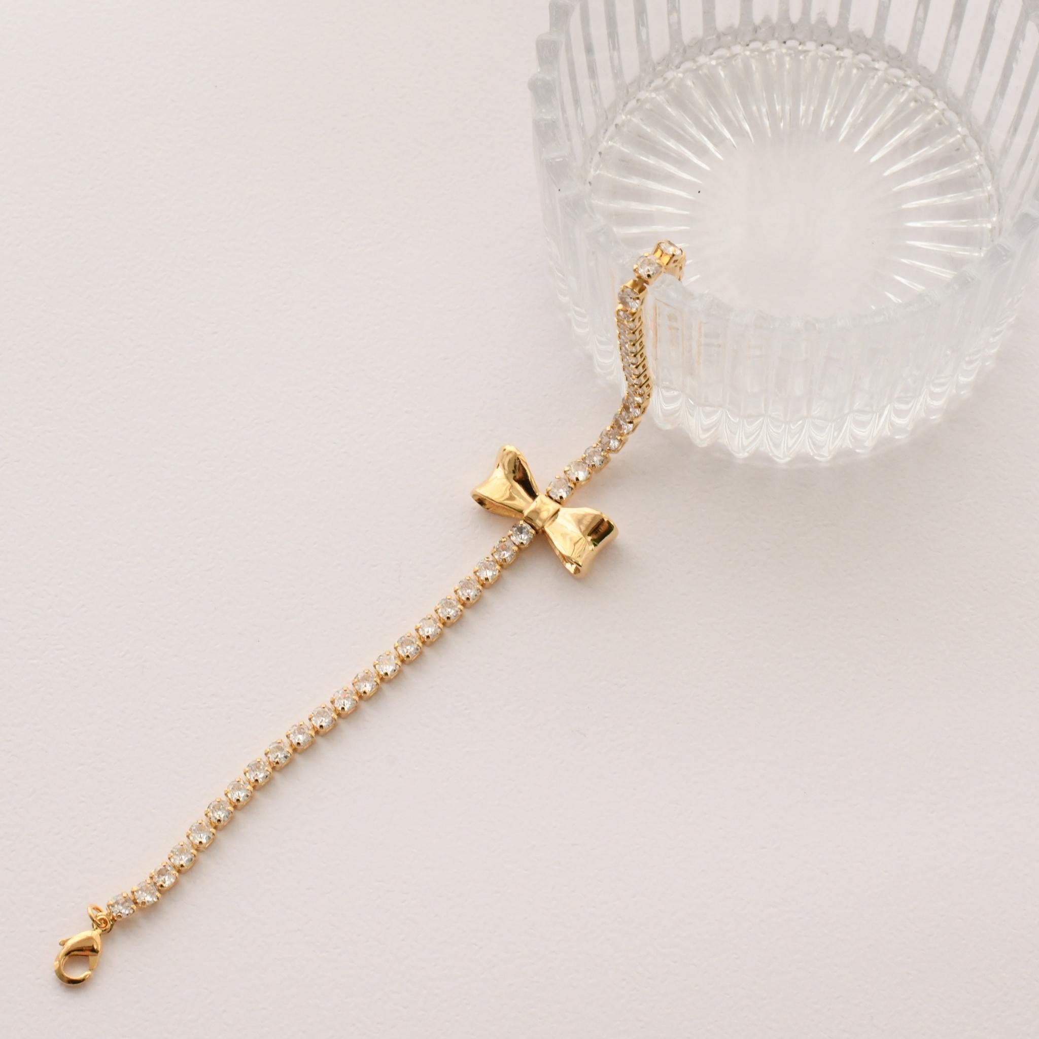 Crystal Bow Bracelet
