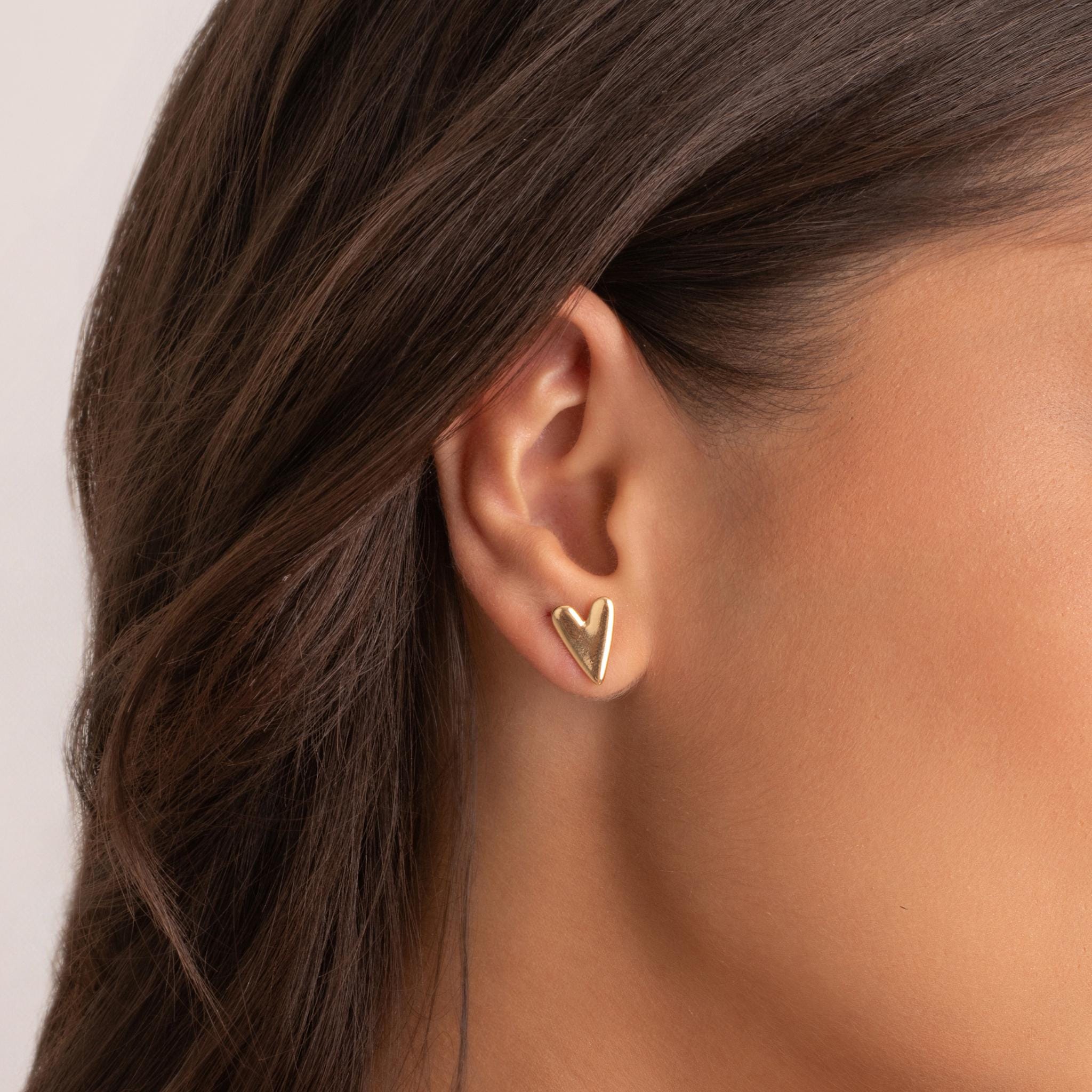 Heart Stud Earrings
