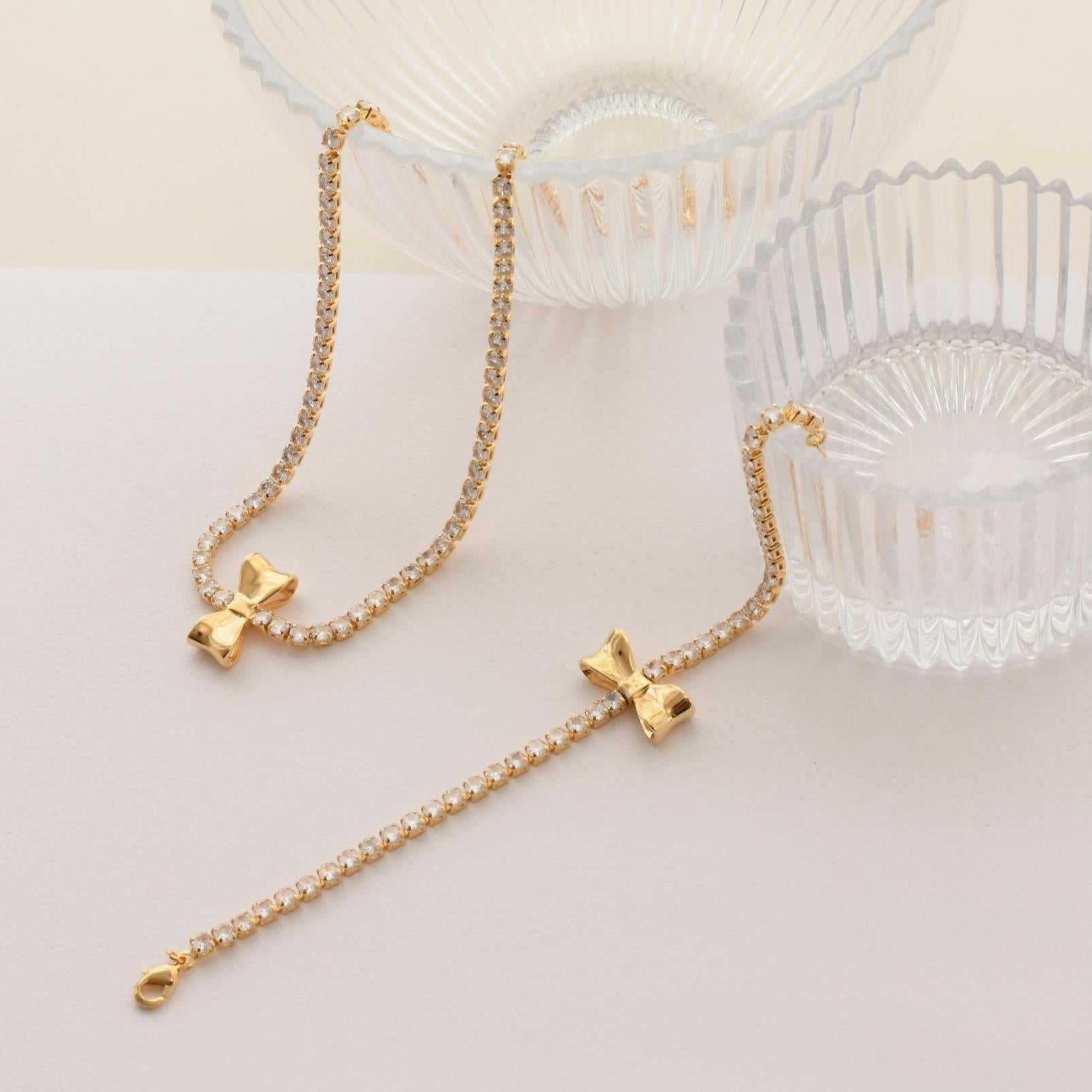 Crystal Bow Bracelet