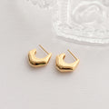 Sculptural Gold Huggie Earrings
