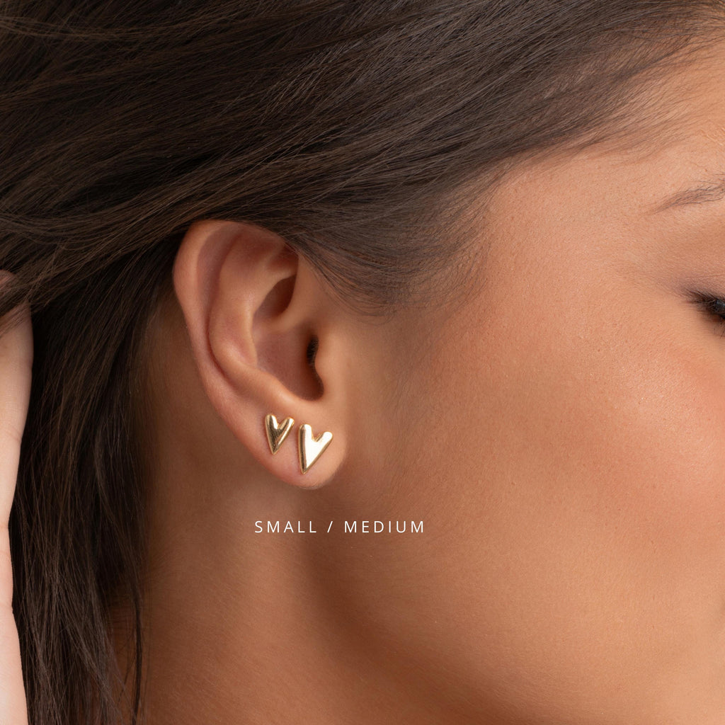 Heart Stud Earrings