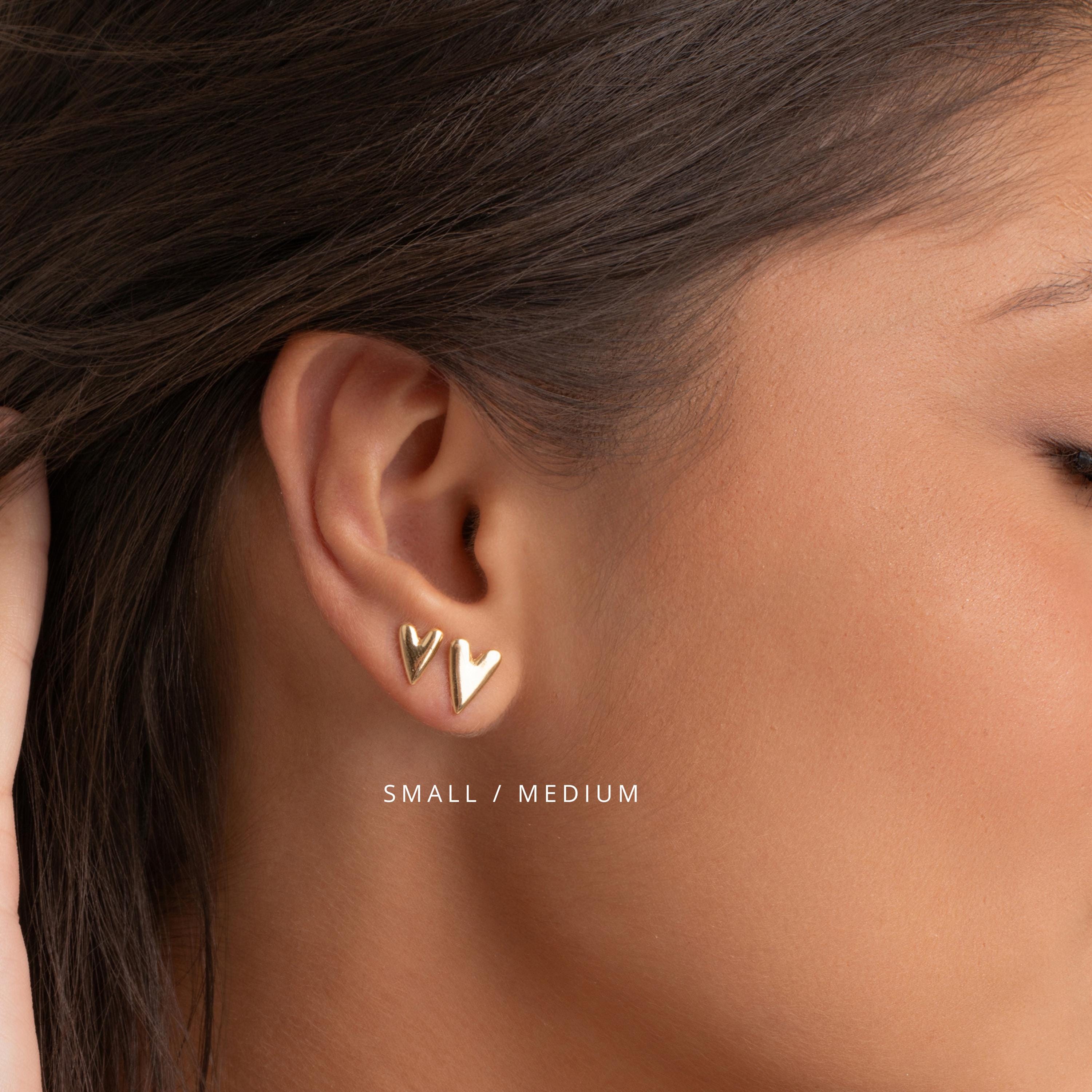 Heart Stud Earrings