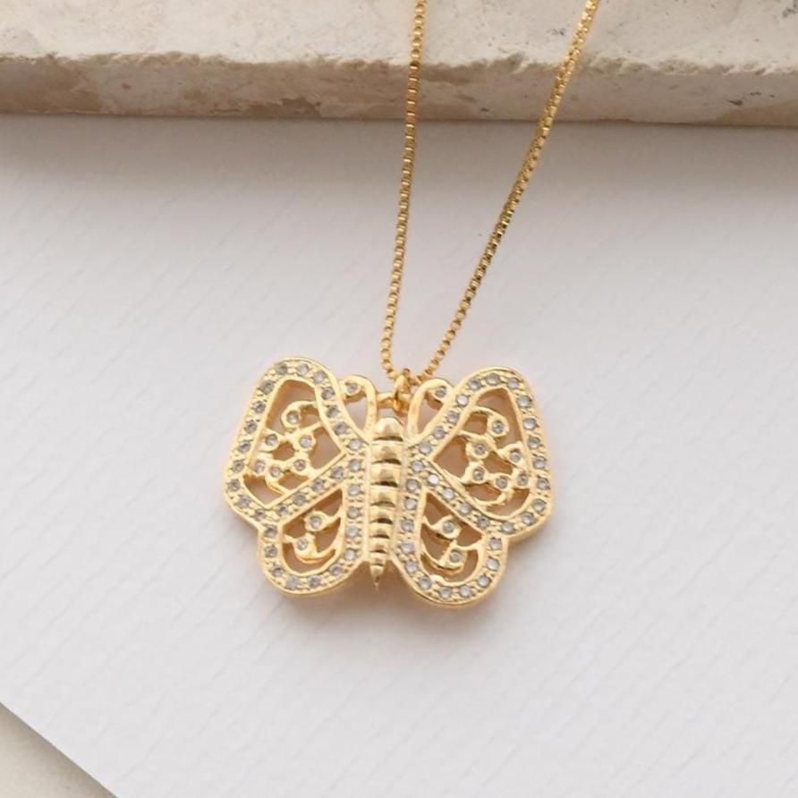 Luminous Butterfly Necklace