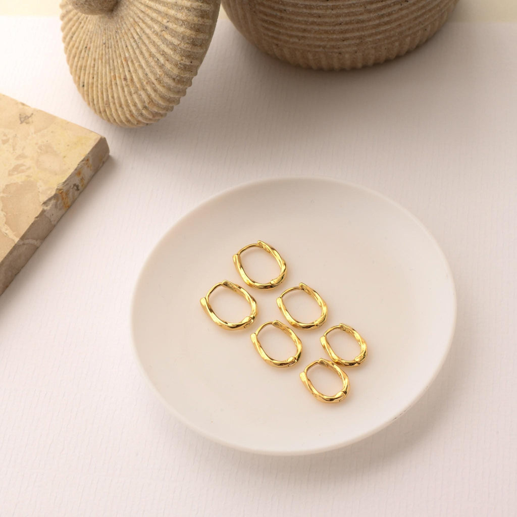 Diamond-Cut Hoop Set