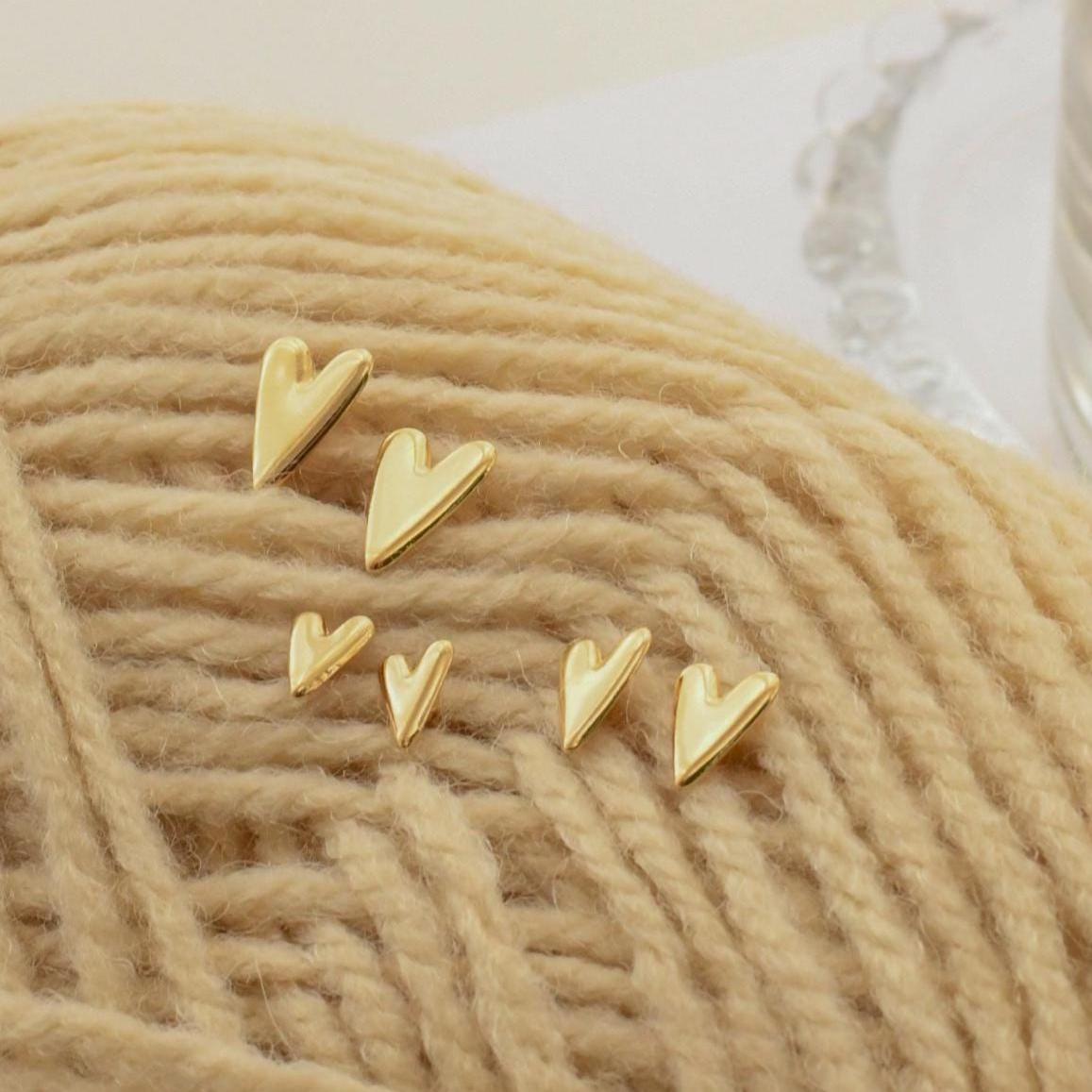 Heart Stud Earrings