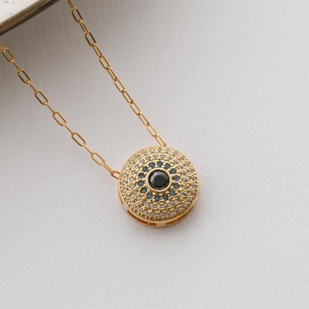 Evil Eye Medallion Necklace