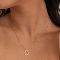 Open Teardrop Necklace