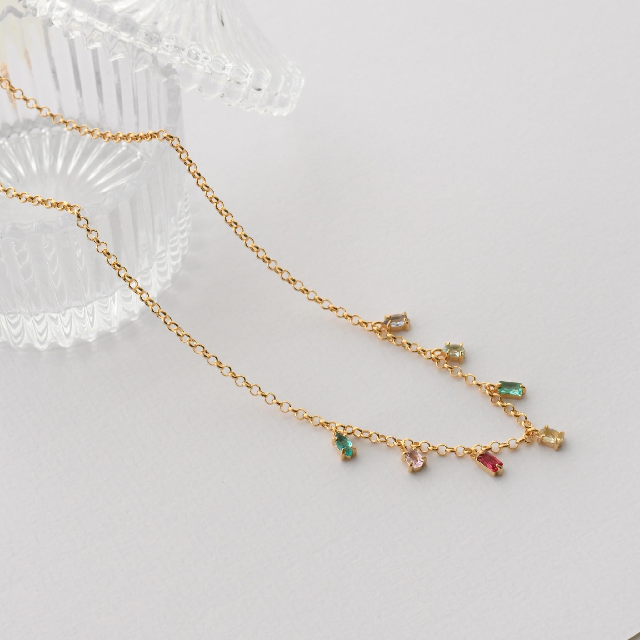 Color Drop Necklace