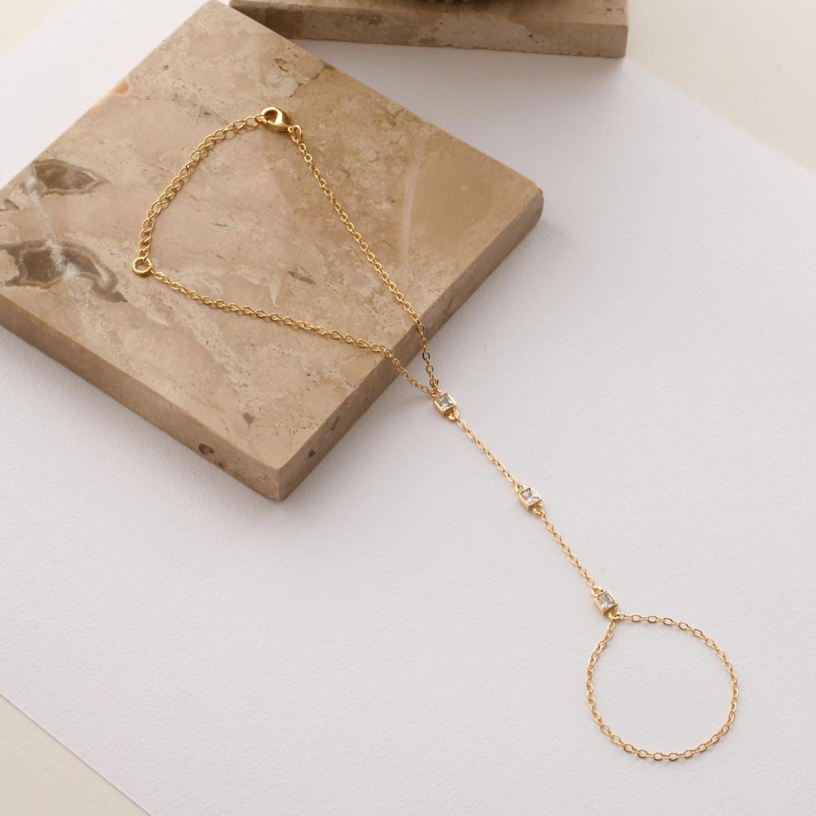 Crystal Zirconia Hand Chain