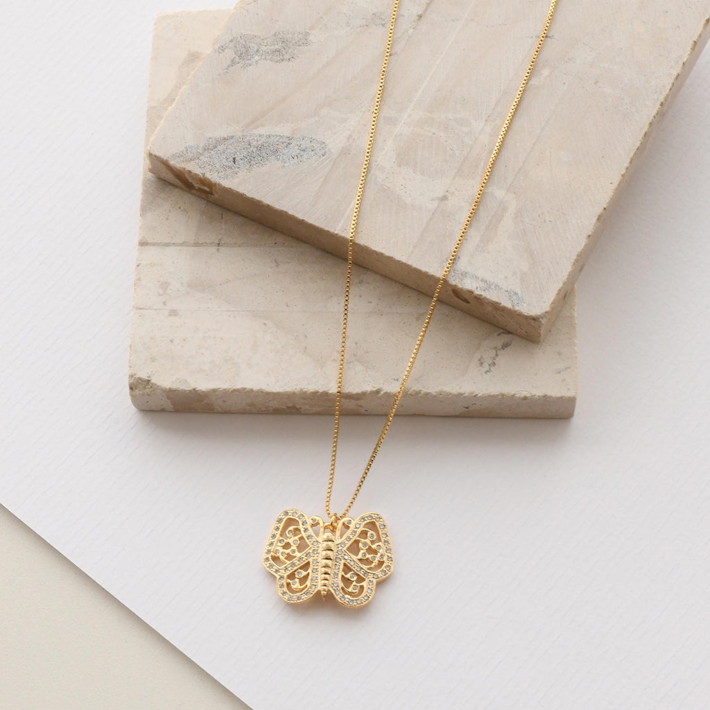Luminous Butterfly Necklace