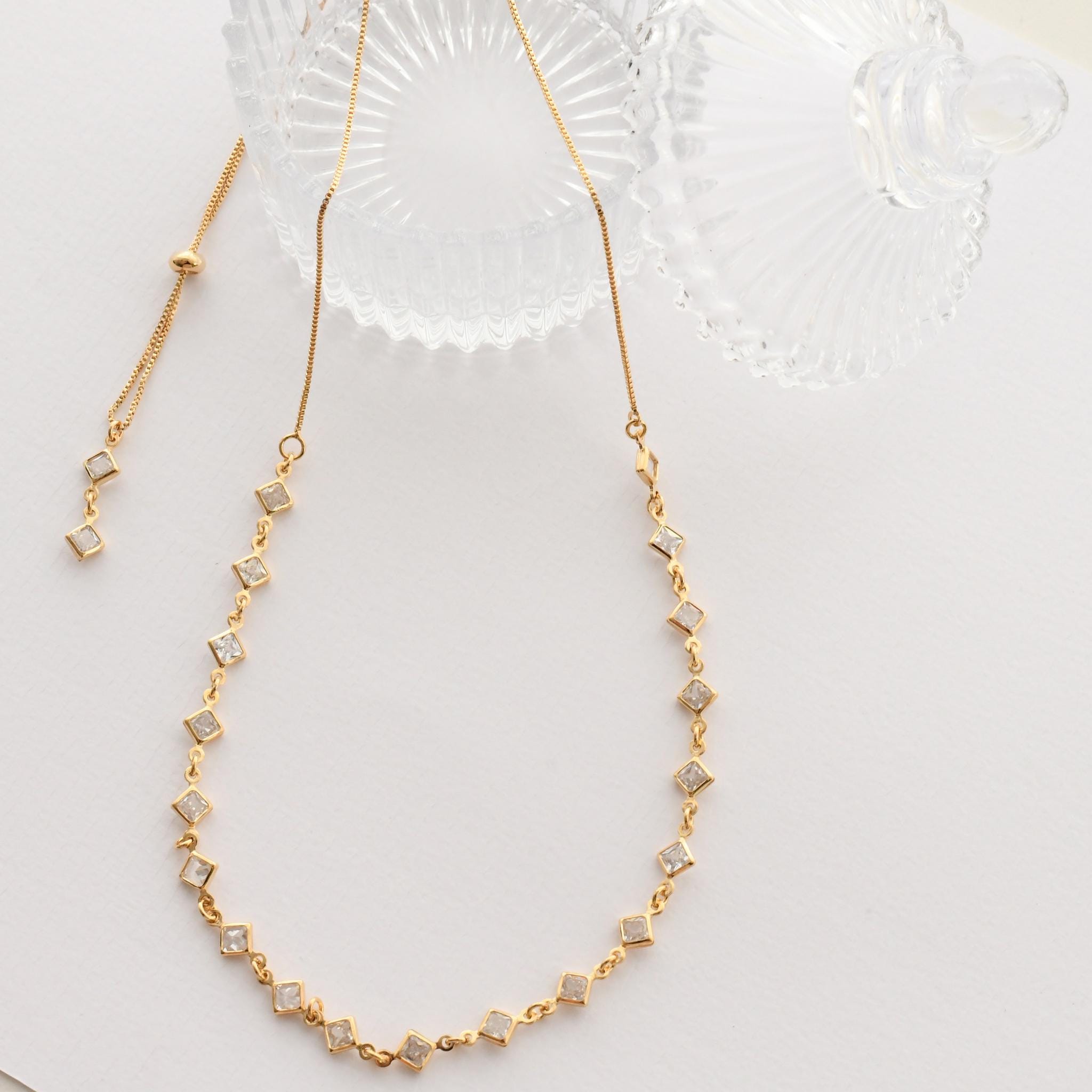 Adjustable Crystal Necklace