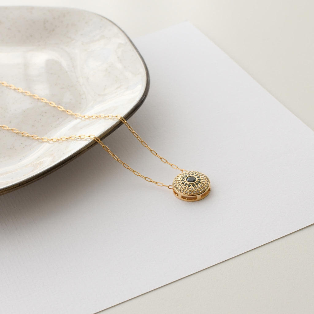 Evil Eye Medallion Necklace